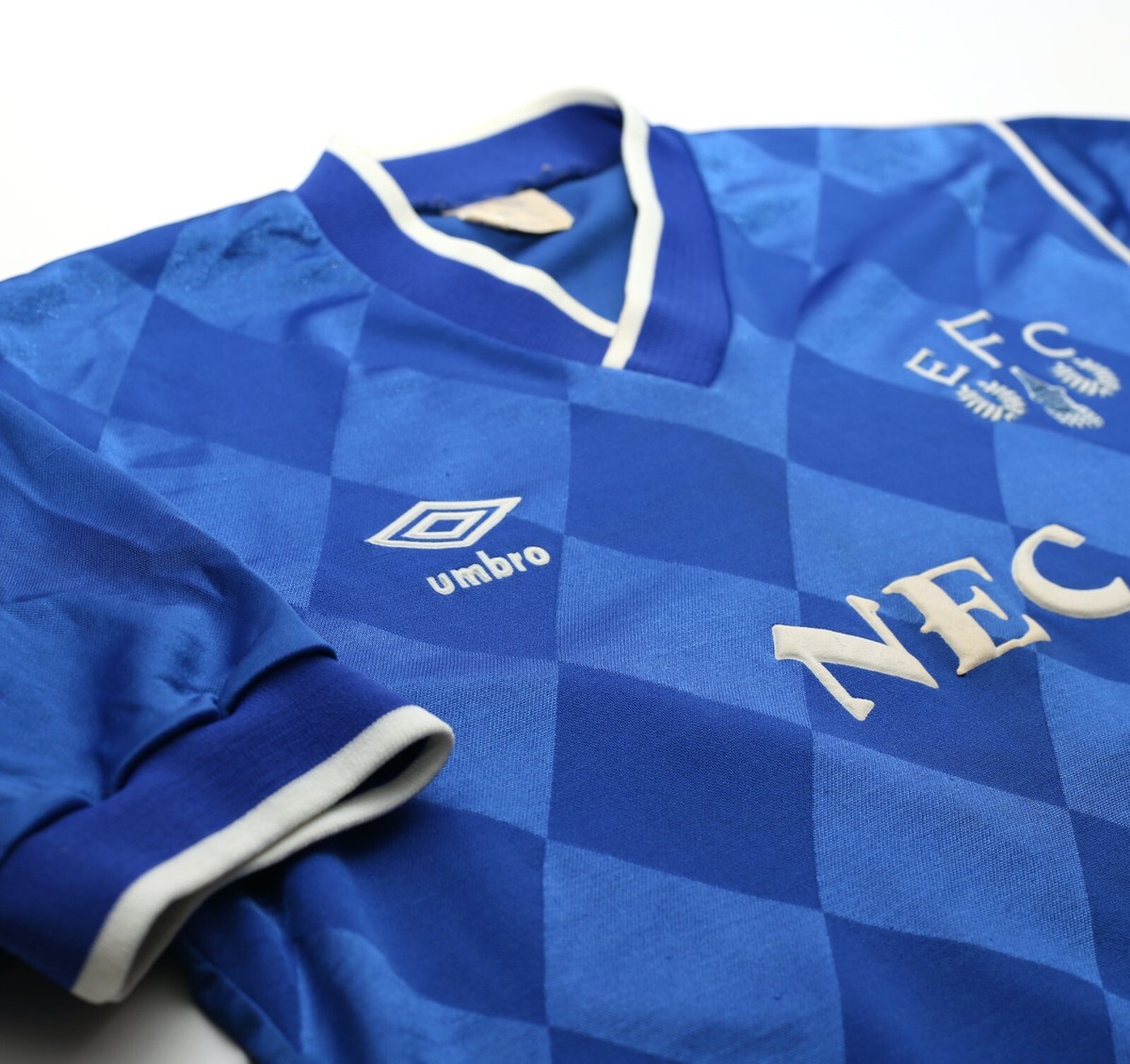 1986/89 EVERTON Vintage Umbro Home Football Shirt Jersey (M) | eBay