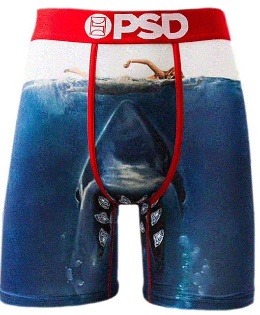 PSD YOUTH (BOYS) BOXER BRIEF SWIM JAWS URBAN UNDERWEAR MOISTURE WICKING eBay