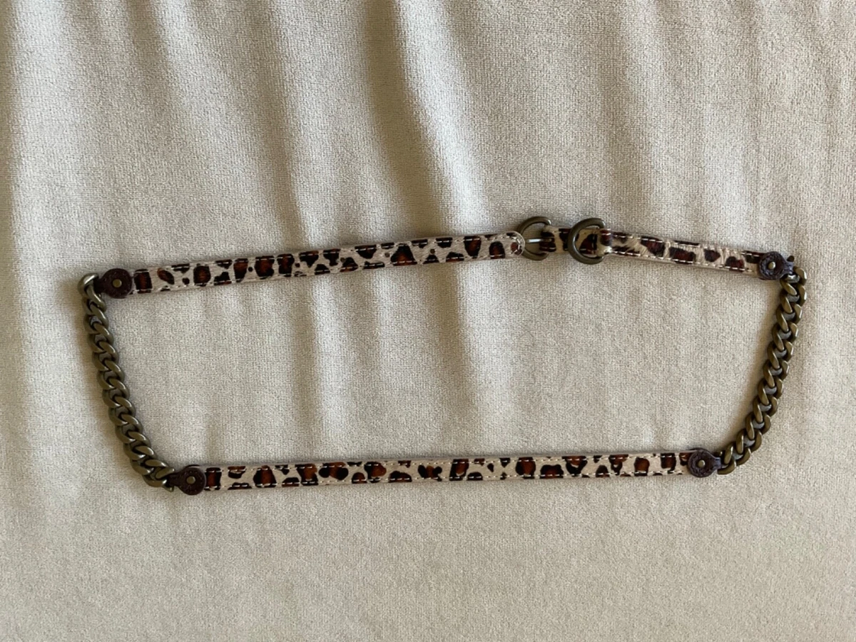 J. crew silk belt rhinestones animal print pre loved jaguar cheetah or leopard J.CREW Animal Print Belts for Women for sale | eBay main image 4