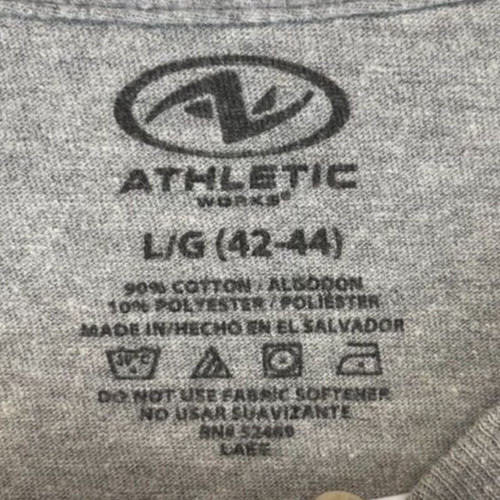 Athletic Works T-Shirt - Mens Large - Gray - St. Joseph Academy Lacrosse (1715) - Picture 4 of 11