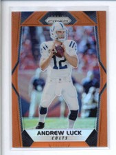 ANDREW LUCK 2017 PANINI PRIZM #109 ORANGE PRIZM #209/275 AJ2681