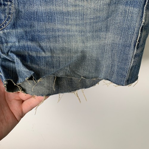 Vintage Levi's 501 mittelblau hoch tailliert Denim Shorts Größe 31W UK Damen 10-12 - Bild 4 von 12