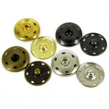 25MM  PRESS STUDS POPPERS SNAP FASTENERS ANITIQUE SILVER GREY GOLD 
