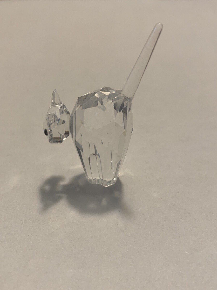 Swarovski Crystal Figure Cat With Pointy Tail | eBay