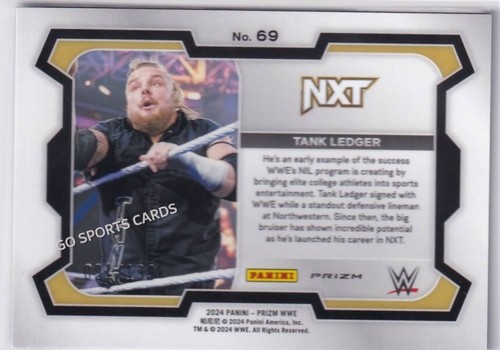 2024 Panini Prizm WWE Tank Ledger #69 Blue Prizms /199 NXT Wrestling RC ROOKIE - Picture 2 of 3