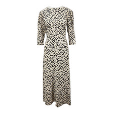 M&S Collection Floral Round Neck Midi Tea Womens Ladies Dress RRP £39.50