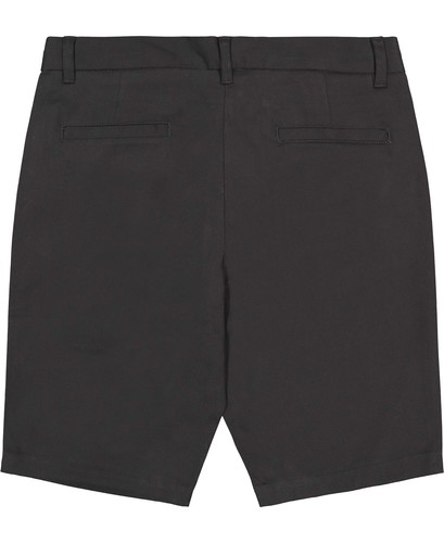 IZOD Women's Juniors Uniform Skinny Bermuda Stretch Twill Short 15 Black - Picture 2 of 4