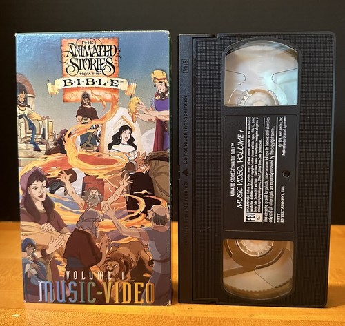 The Animated Stories From the Bible Music Video Vol 1 & 2 VHS Vintage 1990s - Picture 3 of 6