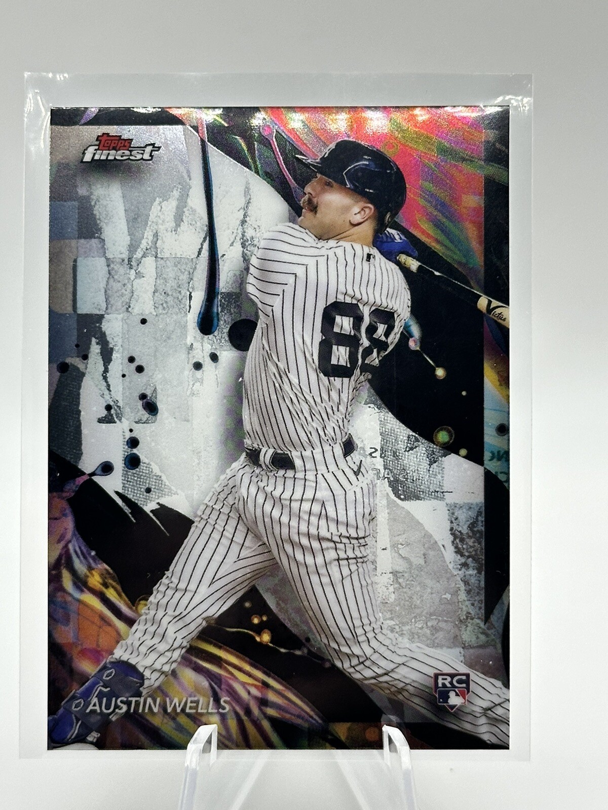 AUSTIN WELLS 2024 TOPPS FINEST #116 RC UNCOMMON NEW YORK YANKEES SHIPS FAST