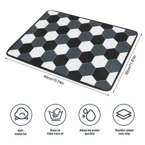 Dish Draining Mat Kitchen Pans Washing Up Drainer Tray Drying Board PadNon-Slip - Picture 5 of 18
