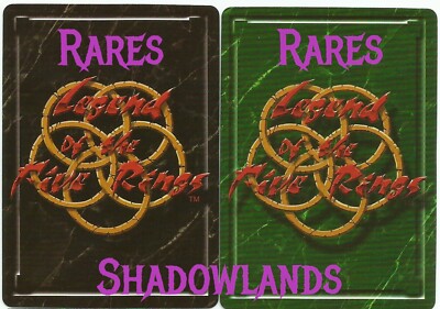 Rare & Fixed Shadowlands SL L5R CCG Legend of the Five Rings Clan Wars