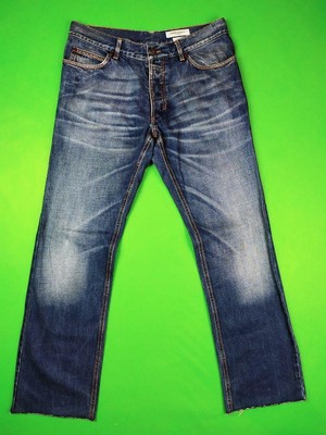 Yves Saint Laurent Rive Gauche Mens Jeans 32 Blue Denim Made in Italy | eBay