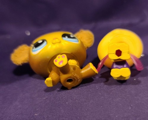 Lot authentique Littlest Animalerie Miel Hideaway ABEILLE MIEL 2467 OURS 2468 violet - Photo 9/9