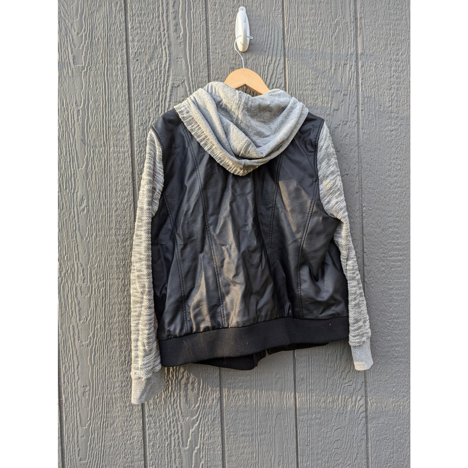 Torrid Plus Size 2X Mixed Media Patchwork Hooded … - image 5