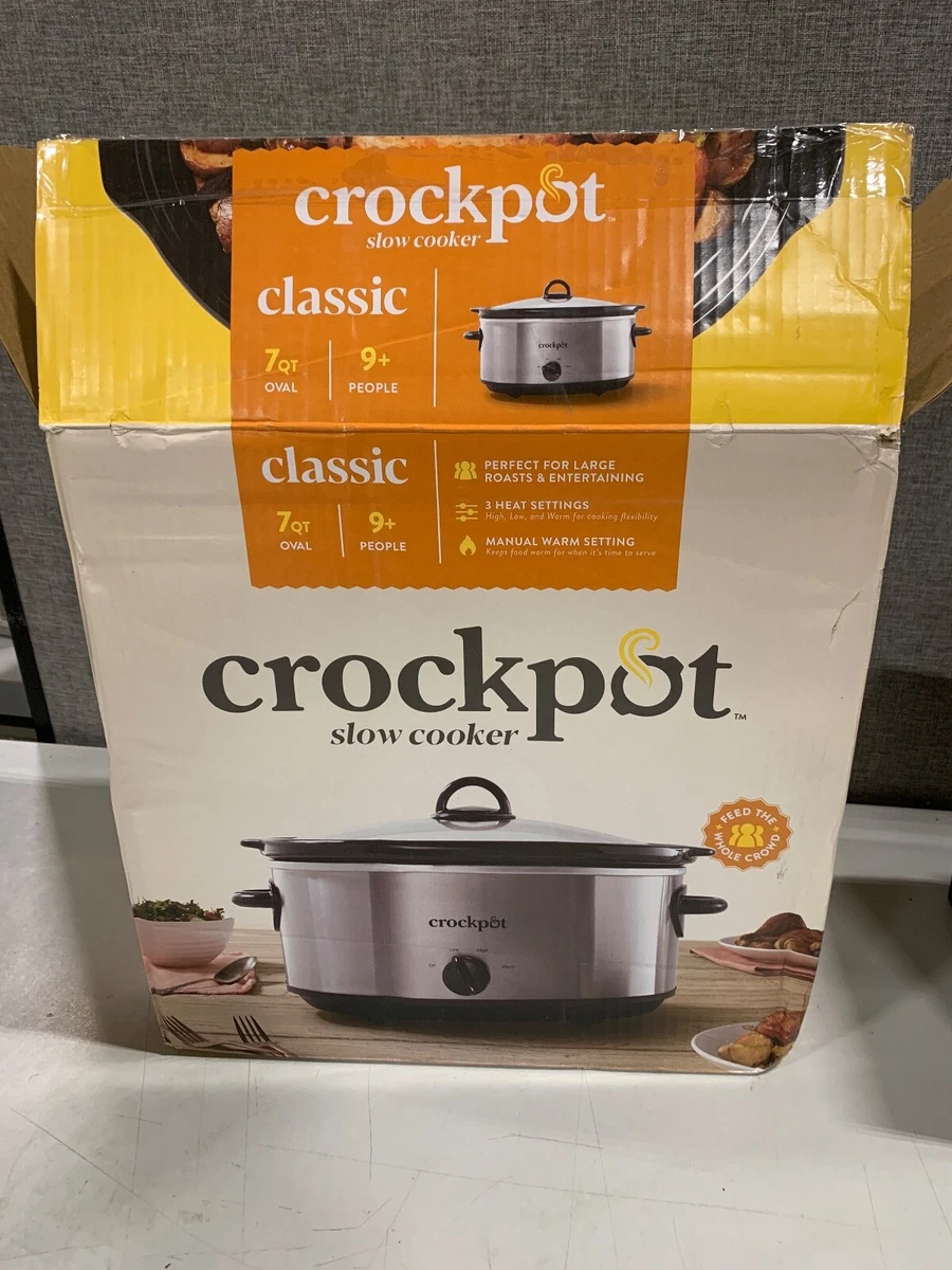 Crock Pot 2131368 7 Quart Stainless Steel Crock-Pot: Slow Cookers