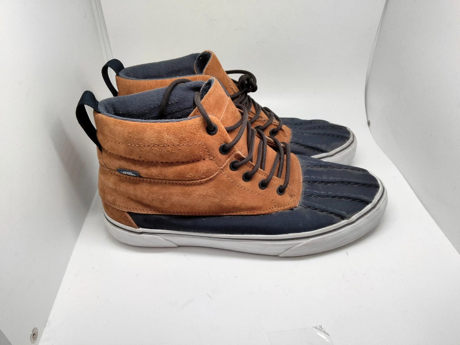 Alta top donna Vans pelle scamosciata taglia 11 donna uomo 9 5 unisex guardia scozzese