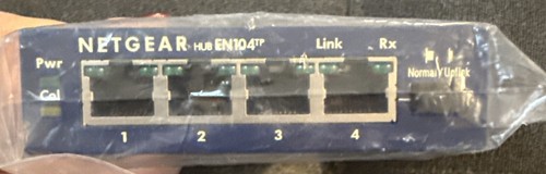NETGEAR 4 Port 10BASE-T Ethernet Hub EN 104TP - No Power Adapter - 7.5V 1A - Picture 3 of 3