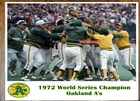 MLB 1972 World Series Champion Oakland A's  Color 8 X 10 Photo Picture