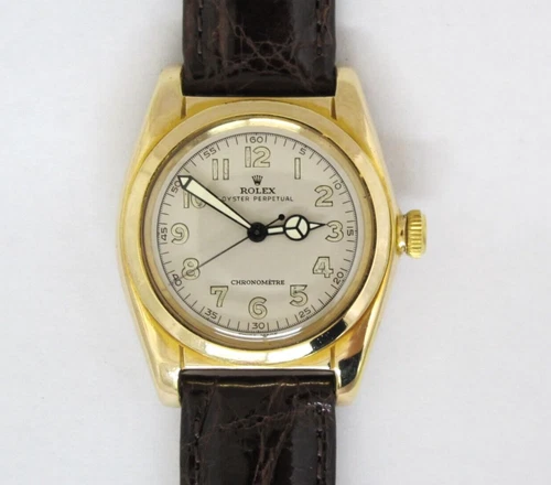 VINTAGE ROLEX BUBBLEBACK REF.2940 ORIGINAL DIAL MINT CONDITION 14K GOLD TOP