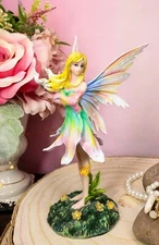 Ebros Rainbow Lily Fairy Collectible Home Decor Figurine 6.75" Height Fantasy