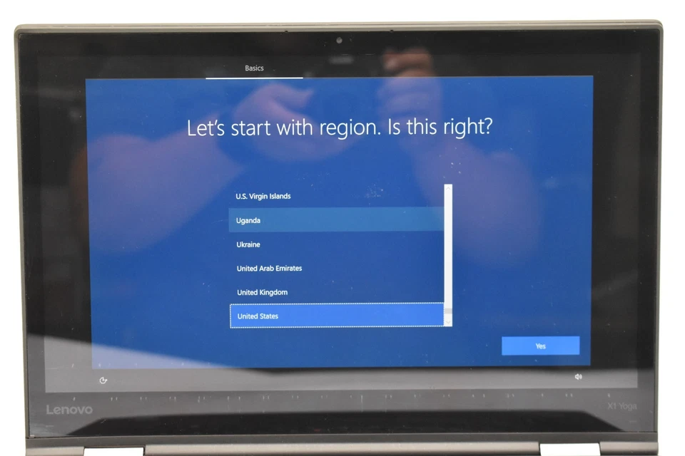 Portátil Lenovo THINKPAD X1 YOGA i5-7200U @ 2,50 GHz 8 GB RAM 128 GB SSD WIN10 *LEER Foto 2 de 4