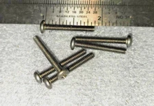 4-40 X 7/8" SCREW  PAN HEAD PHILLIPS light BLACK OXIDE ALLOY STEEL  - 100 pcs