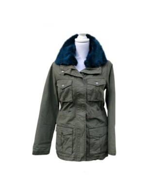 faux fur utility jacket