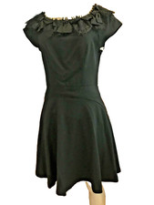 $445 EVA FRANCO  ANTHROPOLOGIE BLACK COCKTAIL  BEAUTIFUL  DRESS SIZE 2 # 1264