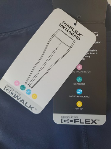 Leggings para mujer Skechers GO Walk cintura alta azul marino talla XL - Imagen 11 de 13