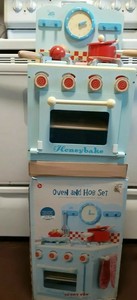 Oven And Hob Set Le Toy Van Wooden Toy Kitchen A1 Cond Pottery