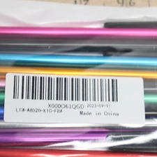 (10-Pk) Stylus Touch Screen Pen Metal/Rubber Assorted Colors 10" x 0.6" x 4.2"