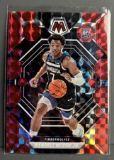2022 Panini Mosaic Wendell Moore Jr Red Mosaic No. 222 RC MIN Timberwolves