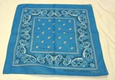 Unisex Paisley Turquoise XRock Bandanna Face Mask,Head Wrap,Scarf,Wristband-New!