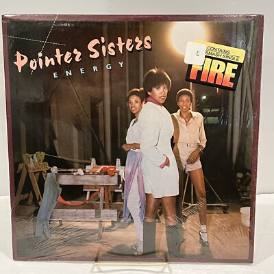 Pointer Sisters, Energy, 1978 Vinyl LP, Shrink Wrap/Hype Sticker, Lyric Sheet