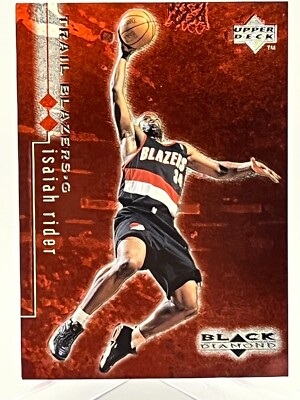 1999 NBA Upper Deck Black Diamond Double Card #73 Isaiah Rider Artist Proof 1508
