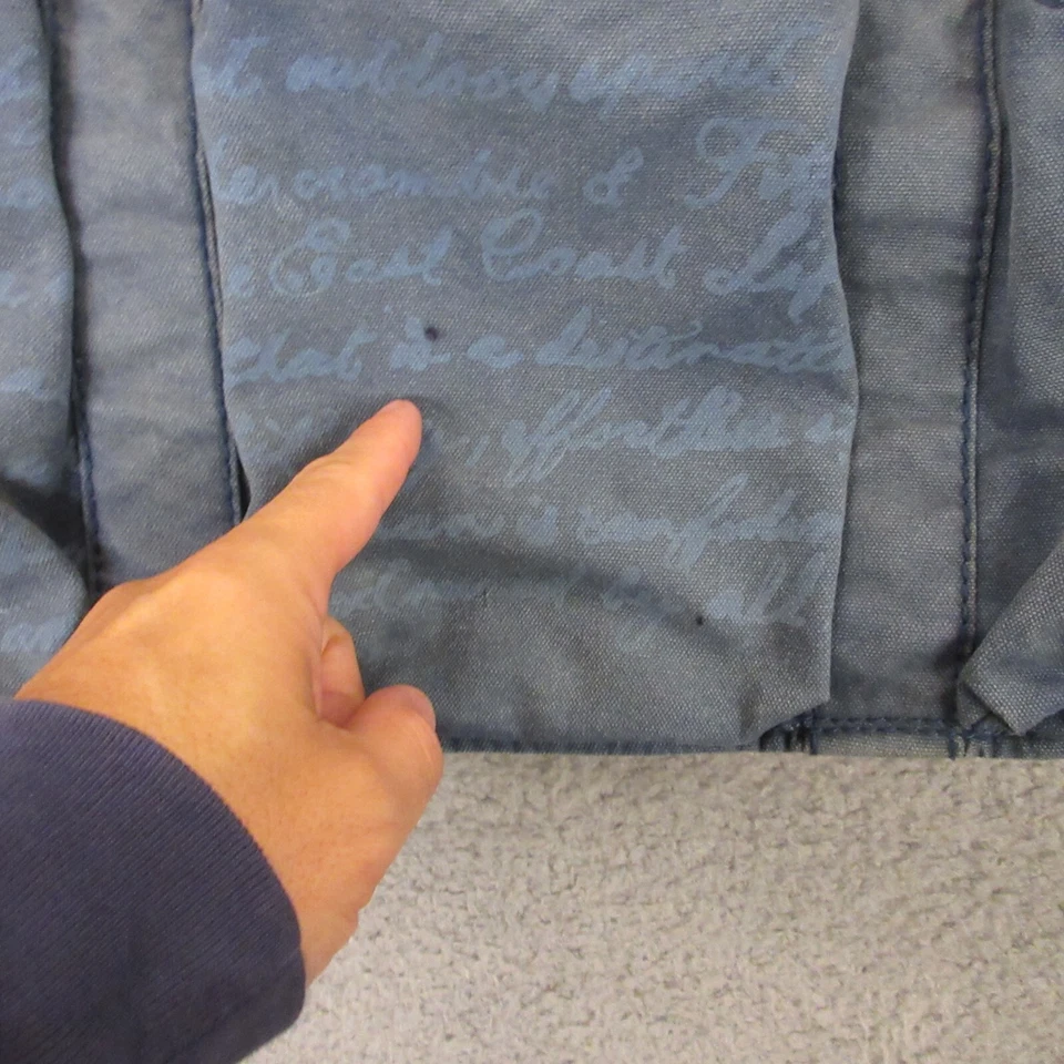 Vintage Abercrombie & Fitch Bag Womens Tote Handbag Canvas Blue Shopping Y2K - Image 2 of 4