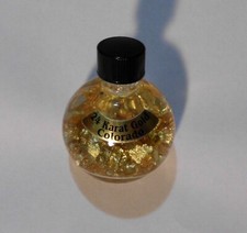 Bottiglia di vetro in acqua vintage originale oro 24 carati del Colorado