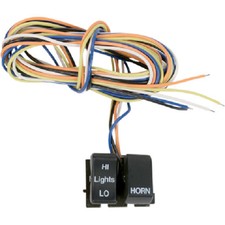 NEW BLACK HIGH/LOW HORN SWITCH 82-95 HARLEY F...