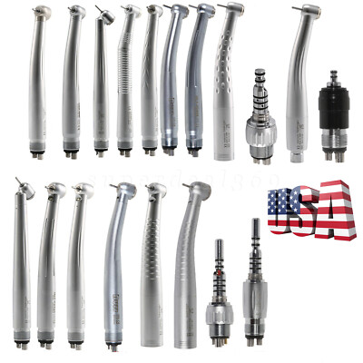 Dental High Speed/Fiber Optic LED/E-generator/45°degree Handpiece 4/6H (coupler)
