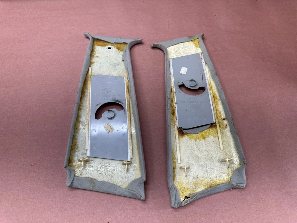 BMW E38 740IL 740I 750IL Interior Superior Pilar B Cubierta Gris Par OEM 133K millas Foto 4 de 4