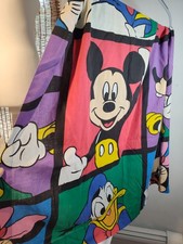 Child's Colorful Disney Characters Drapes With Valance