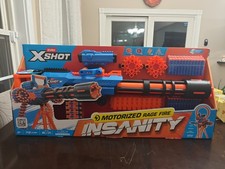 ZURU X-Shot Insanity Motorized Rage Fire Blaster - 72 Darts 36605 