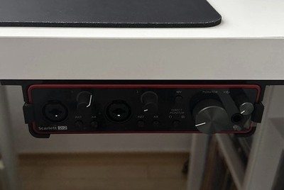 Untertischhalterung für Focusrite Scarlett 2i2 3. Gen. 3D Druck passgenau