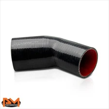 45 Elbow Coupler 2.75" to 3" Air Intake/Intercooler Silicone Hose Reducer Black