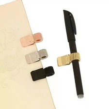 1PC Metal Pen Clip Spring Pen Clip Retro Pen Clip Office Notebook Pen Holder