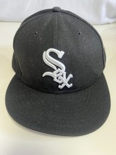 New Era 59Fifty Chicago White Sox Black Adjustable Baseball Cap Size 7 (56.8cm)