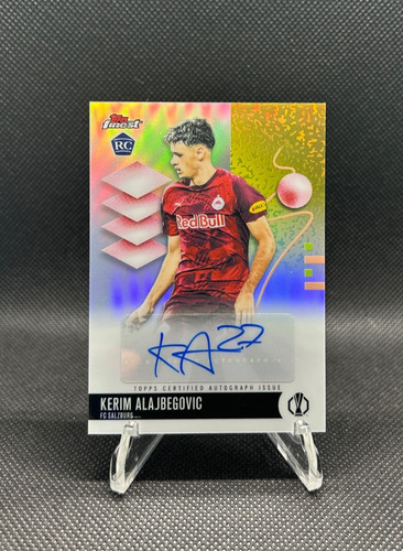 Kerim Alajbegovic 2025/26 Topps Finest UEFA RC Auto Rookie Bosnia Juventus