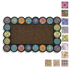 Fancy Home Print Washable Home Rubberized Non-Slip Bottom Doormat Rug 3521