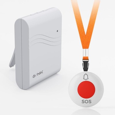2 UNITS Caregiver Pager Wireless Call Button Elderly Emergency Alert System