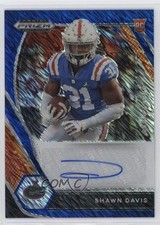 2021 Panini Prizm Draft Picks Blue Shimmer 2/13 Shawn Davis #DPA-SDA Auto 1b1z